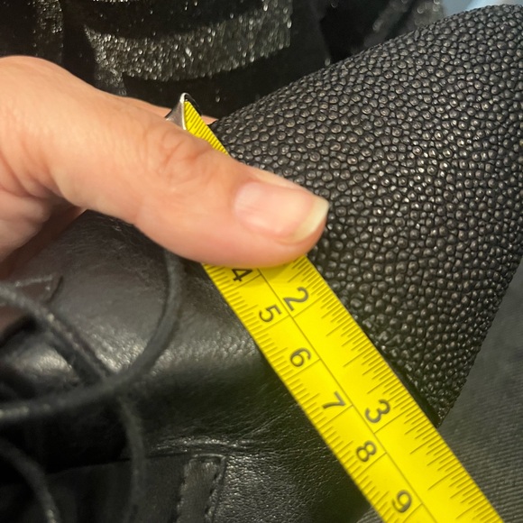 Alexander Wang Black Leather Chukka Boots with Textured Pointed Toe 7-7.5 - Picture 9 of 9